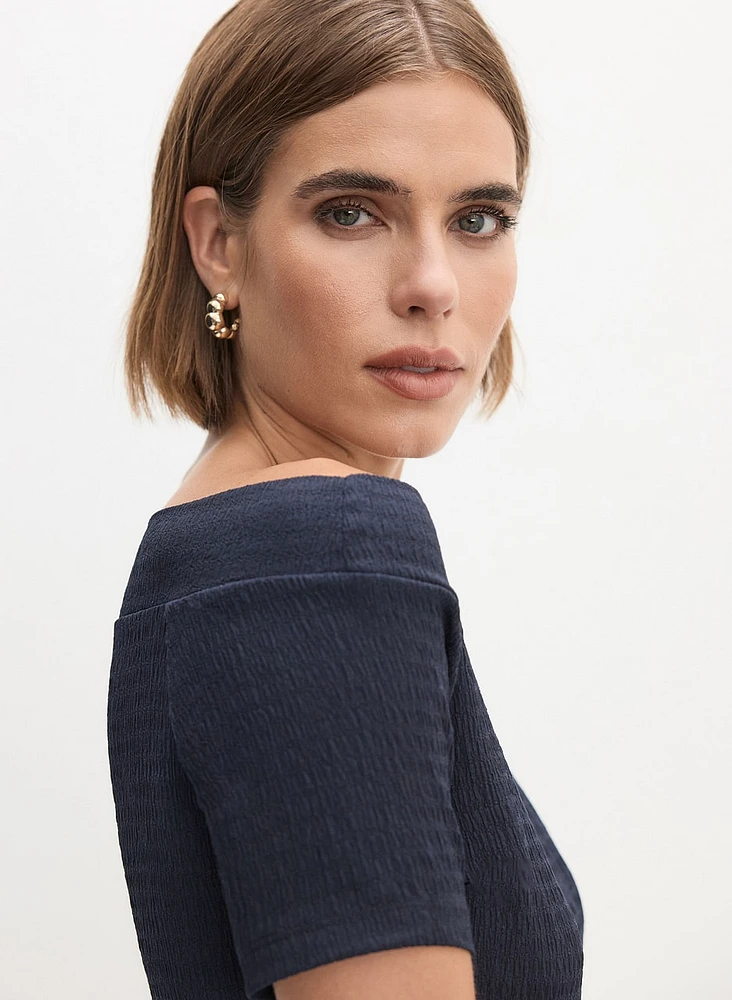 Off-The-Shoulder Knit Top