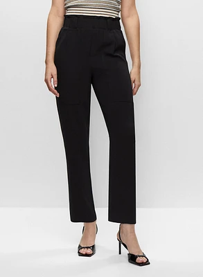 Ruffle Waist Pull-On Pants