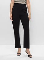 Ruffle Waist Pull-On Pants