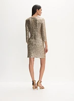 Fitted Sequined Dress