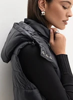 Removable Hood Puffer Vest