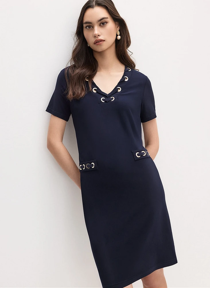 Joseph Ribkoff - Embellished Midi Dress