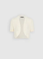 Pointelle Knit Bolero