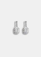 Cubic Zirconia Baguette Earrings