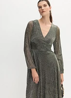 Shimmering Plissé Dress