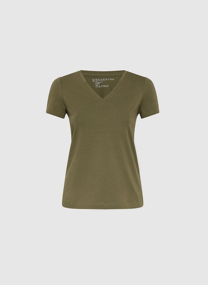 V-Neck Cotton T-Shirt