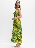 Robe en chiffon tropicale
