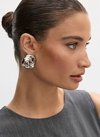 Knot Button Earrings