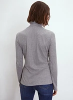 Long Sleeve Rib Knit Top