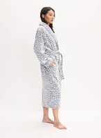 Animal Print Fleece Robe