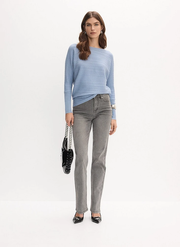 Cable Knit Dolman Sweater