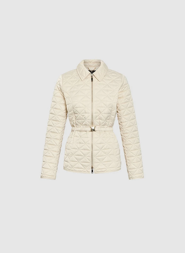 Manteau matelassé à ceinture