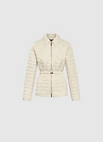 Manteau matelassé à ceinture