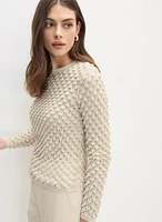 Raised Open Weave Sweater