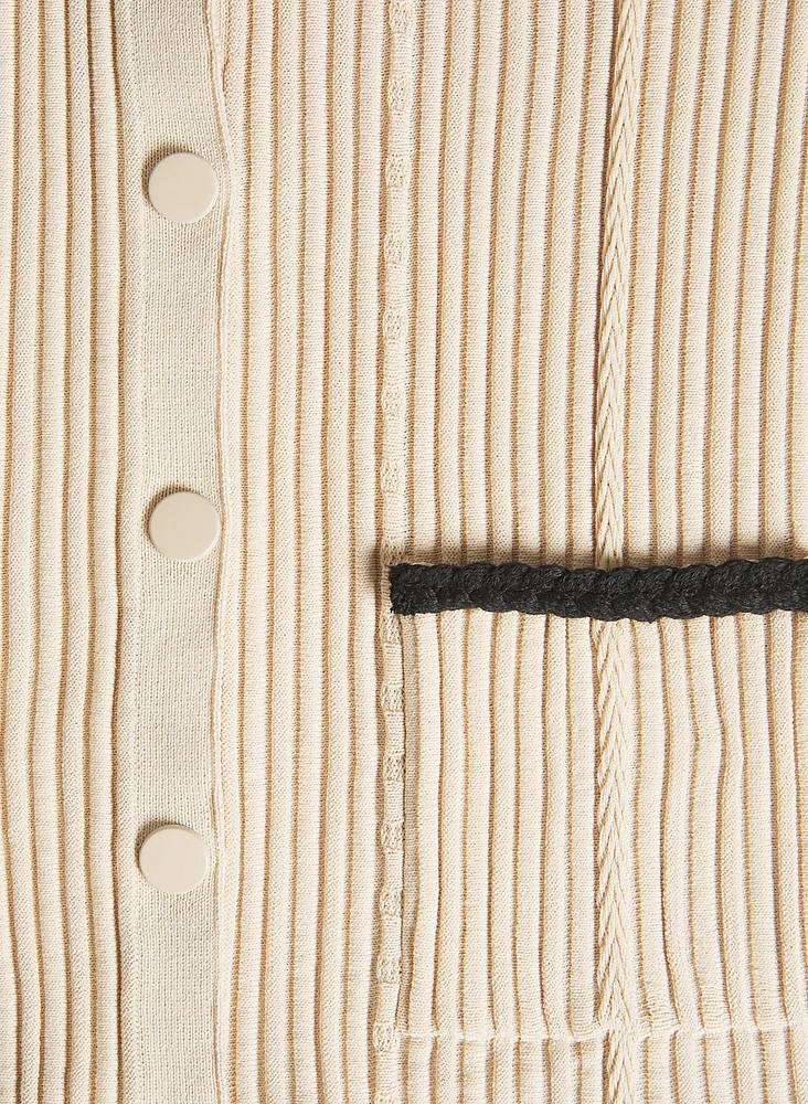 Rib Knit Cardigan