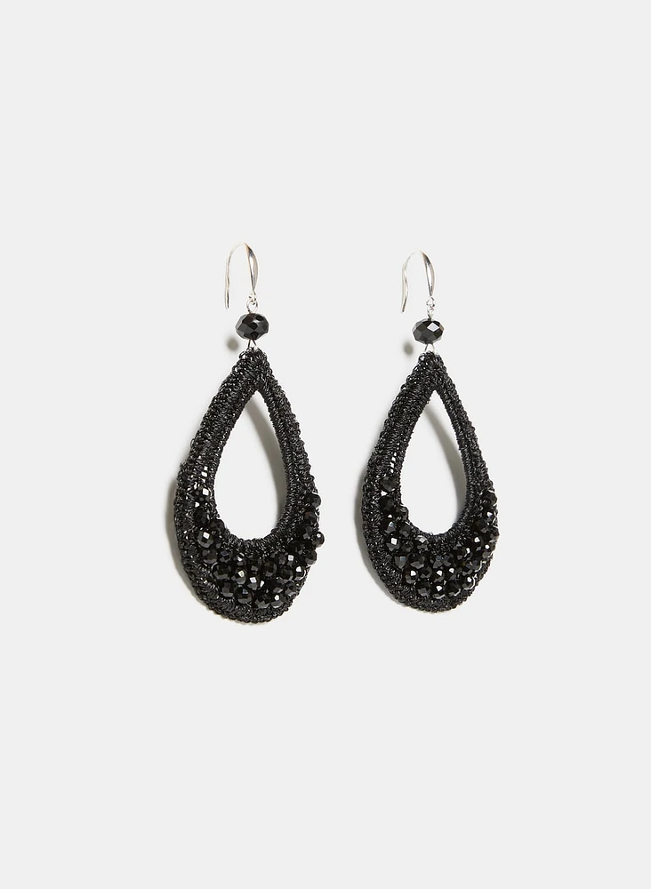 Beaded Teardrop Earrings