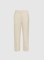 Cuffed Straight-Leg Pants