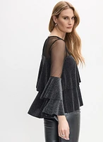 Tiered Glitter Top