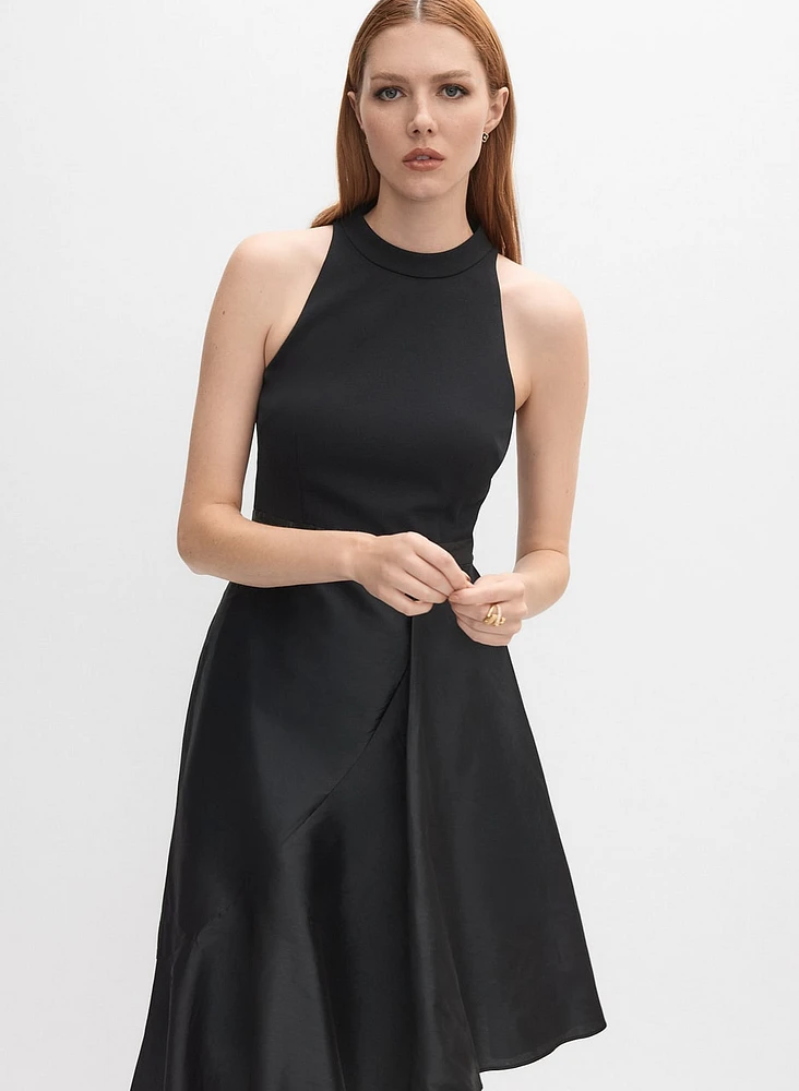 Crepe & Taffeta Dress