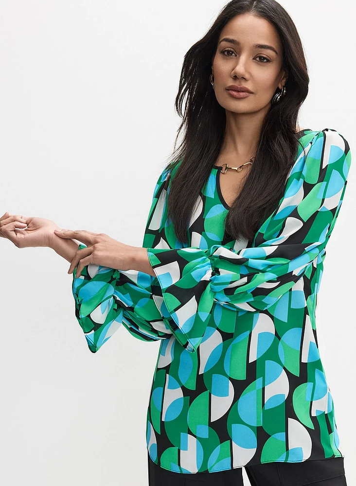 Joseph Ribkoff - Geometric Print Blouse