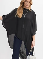 Tunique asymétrique en chiffon