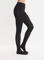 Mura - Inlaid Embroidered Tights