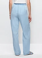 Pull-On Wide Leg Pants