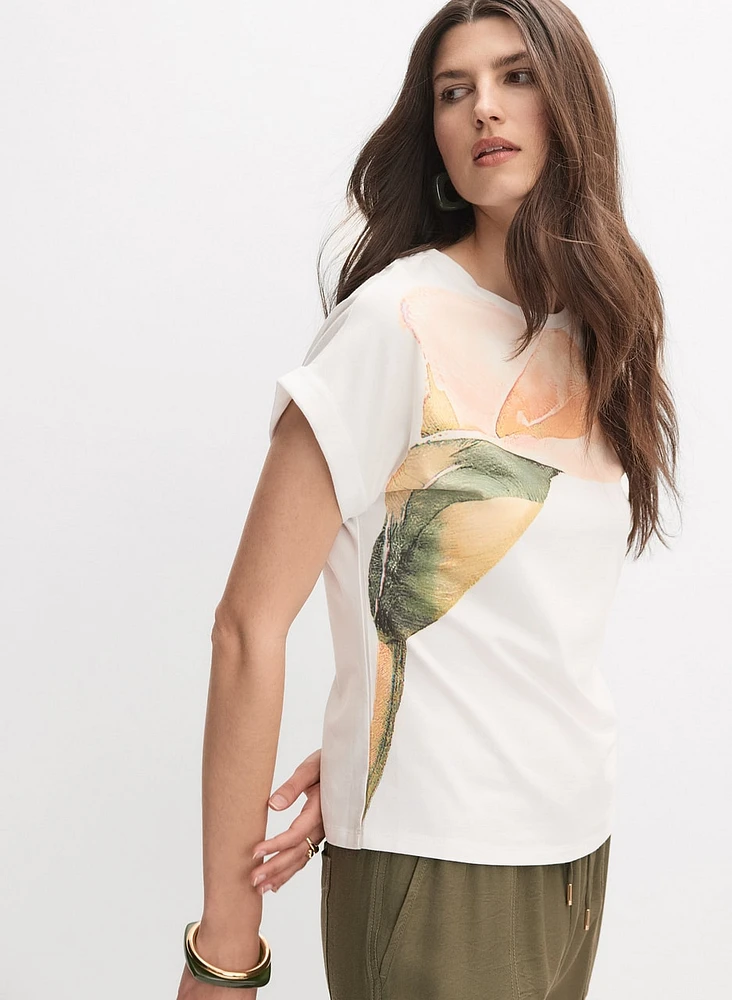 Lily Print T-Shirt