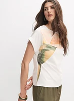 Lily Print T-Shirt