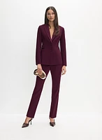 Satin Trim Tuxedo Jacket