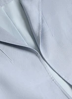 Open Linen-Blend Blazer
