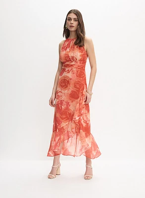 Rose Print Dress