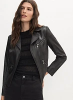 Vex - Cropped Faux Suede Jacket