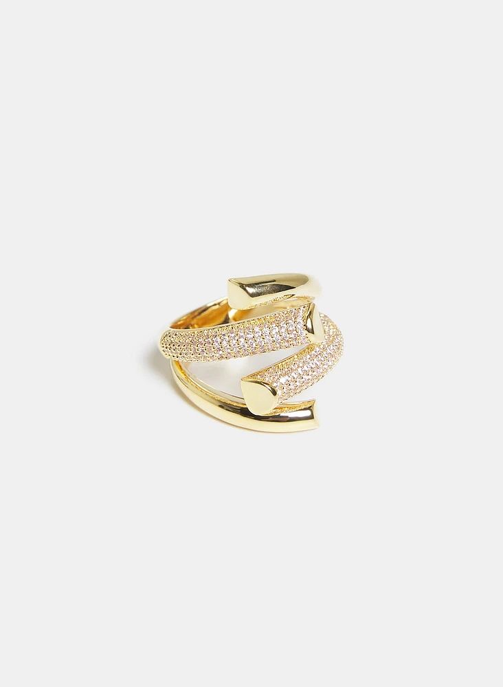 Pavé Claw Ring