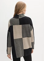 Joseph Ribkoff - Mock Neck Colour Block Sweater