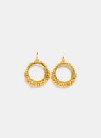 Circle Beaded Earrings