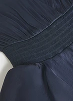 Tiered Satin Dress