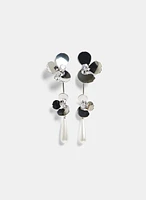 Boucles d'oreilles pendantes florales