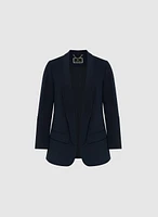 Shawl Collar Open Jacket