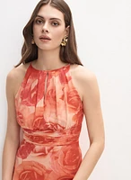 Rose Print Dress