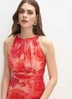 Robe à motif de roses