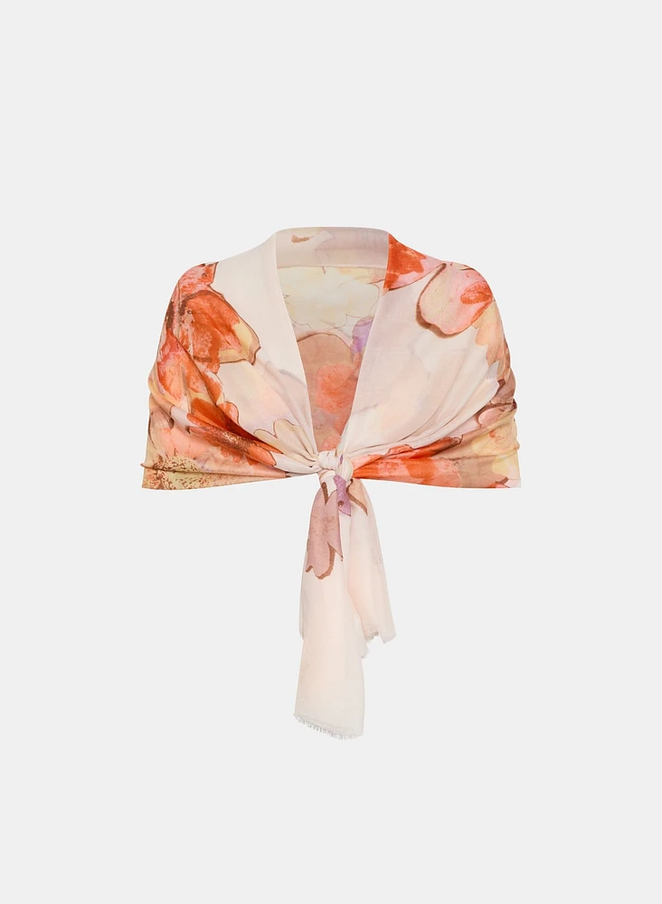 Foulard à motif floral