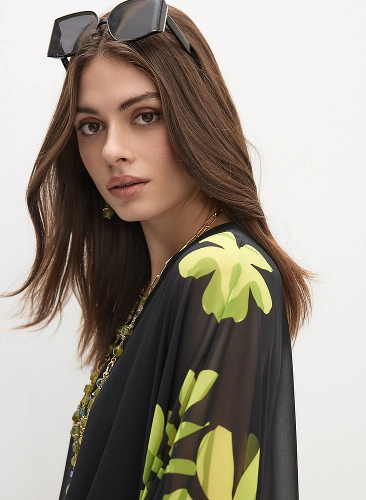 Joseph Ribkoff - Floral Chiffon Blouse