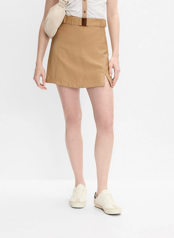Stretch Linen Skort