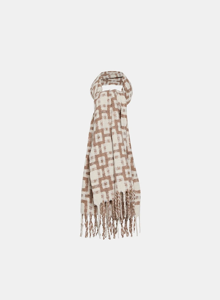 Geometric Print Scarf