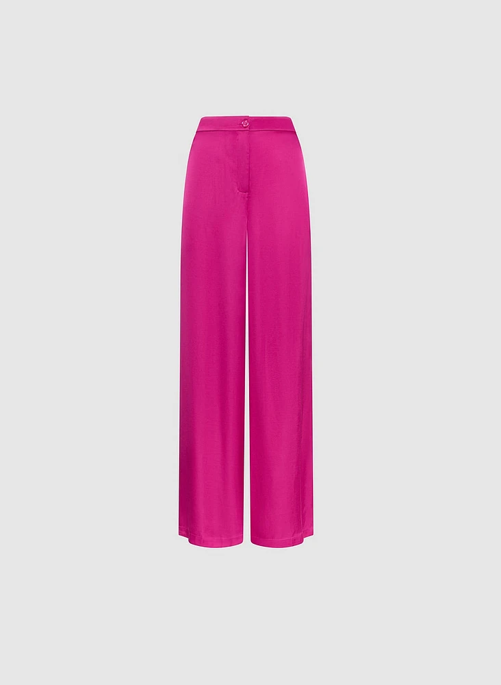 Satin Wide Leg Pants