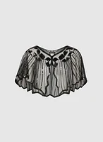 Sheer Sequin Cape