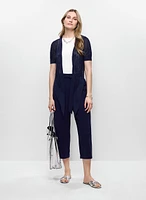 Pantalon ceinturé à enfiler