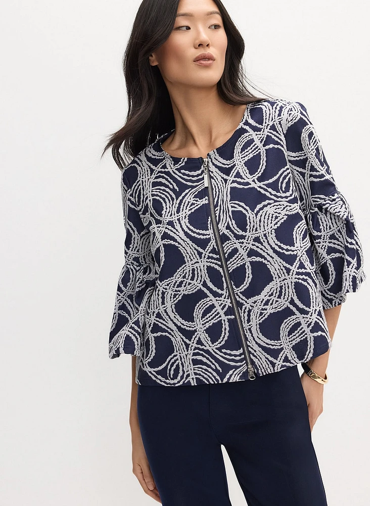 Joseph Ribkoff - Swirl Print Jacket