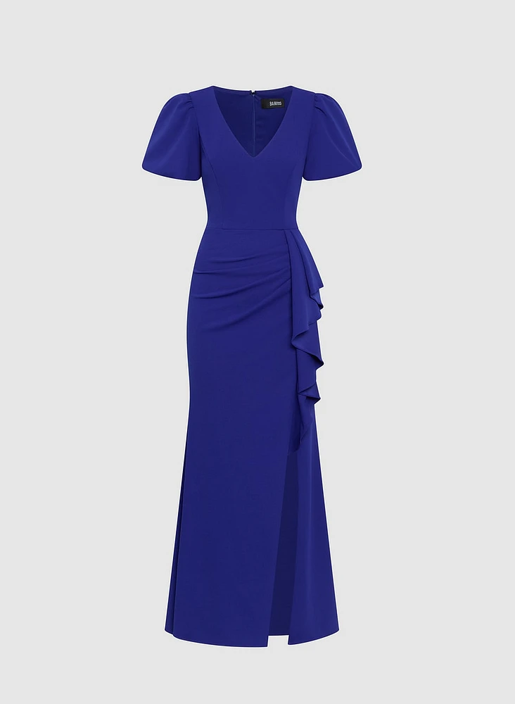 Robe à manches bouffantes